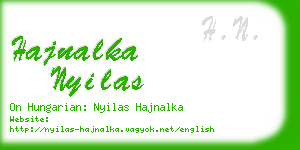 hajnalka nyilas business card
